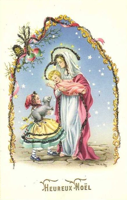 Carte ancienne de Noël 