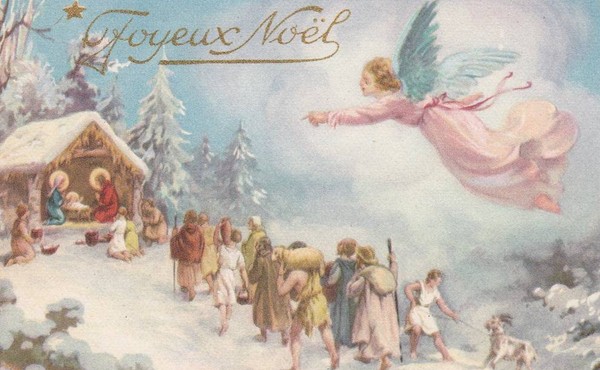 Carte ancienne de Noël