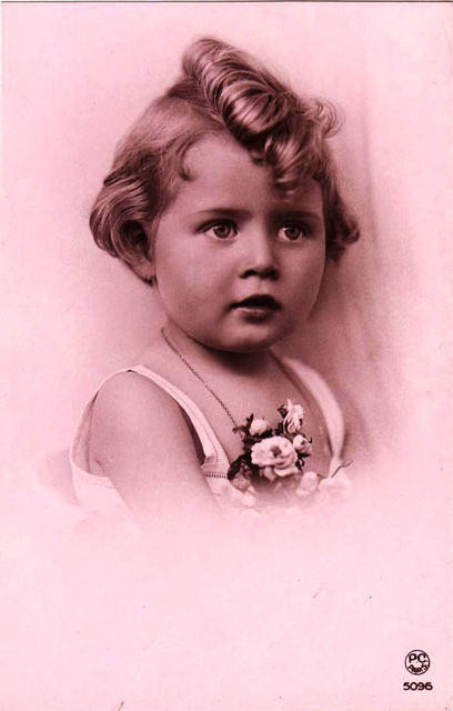 Carte victorienne enfant