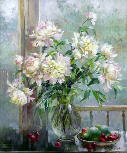 Fleurs en peinture