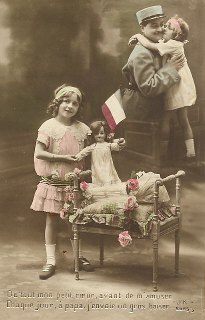 Carte victorienne enfants